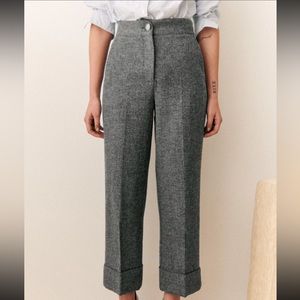 Sezane Damon Trousers In Black, Size 6